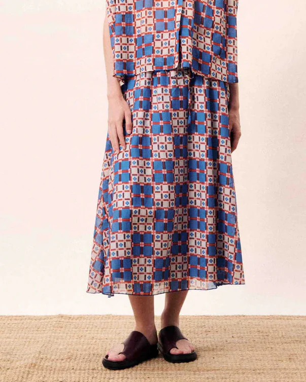 Rigel Skirt in Azulejos