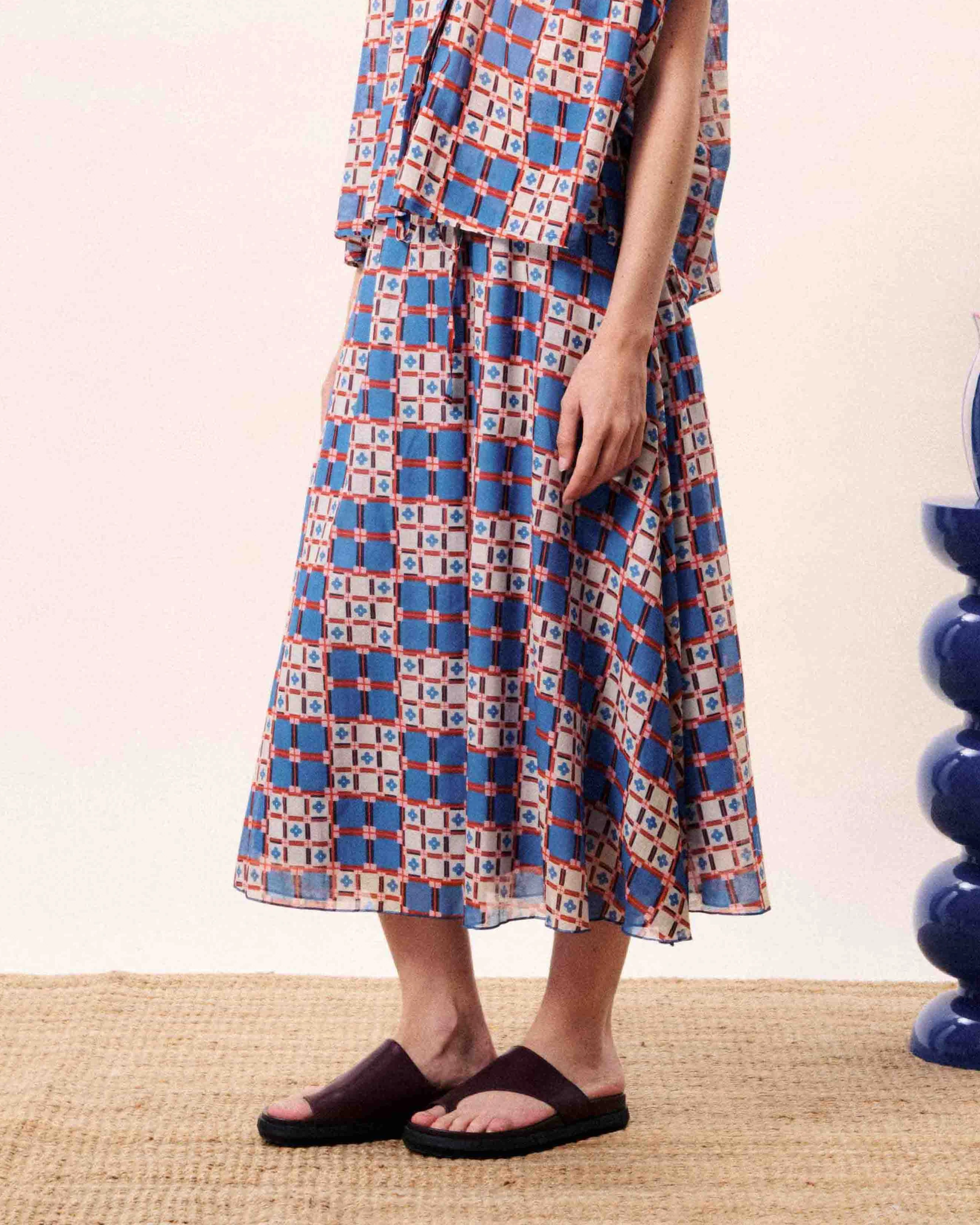 Rigel Skirt in Azulejos - Image 2