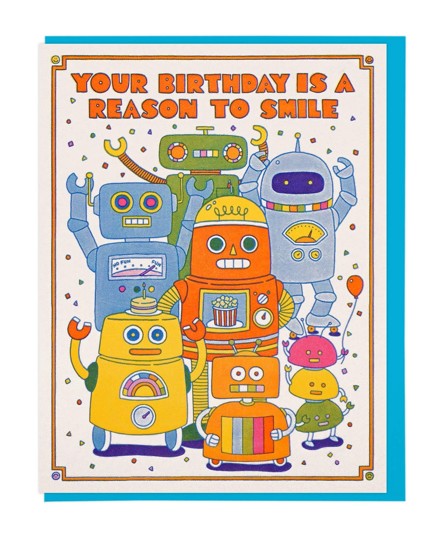 Robot Smile Birthday Card