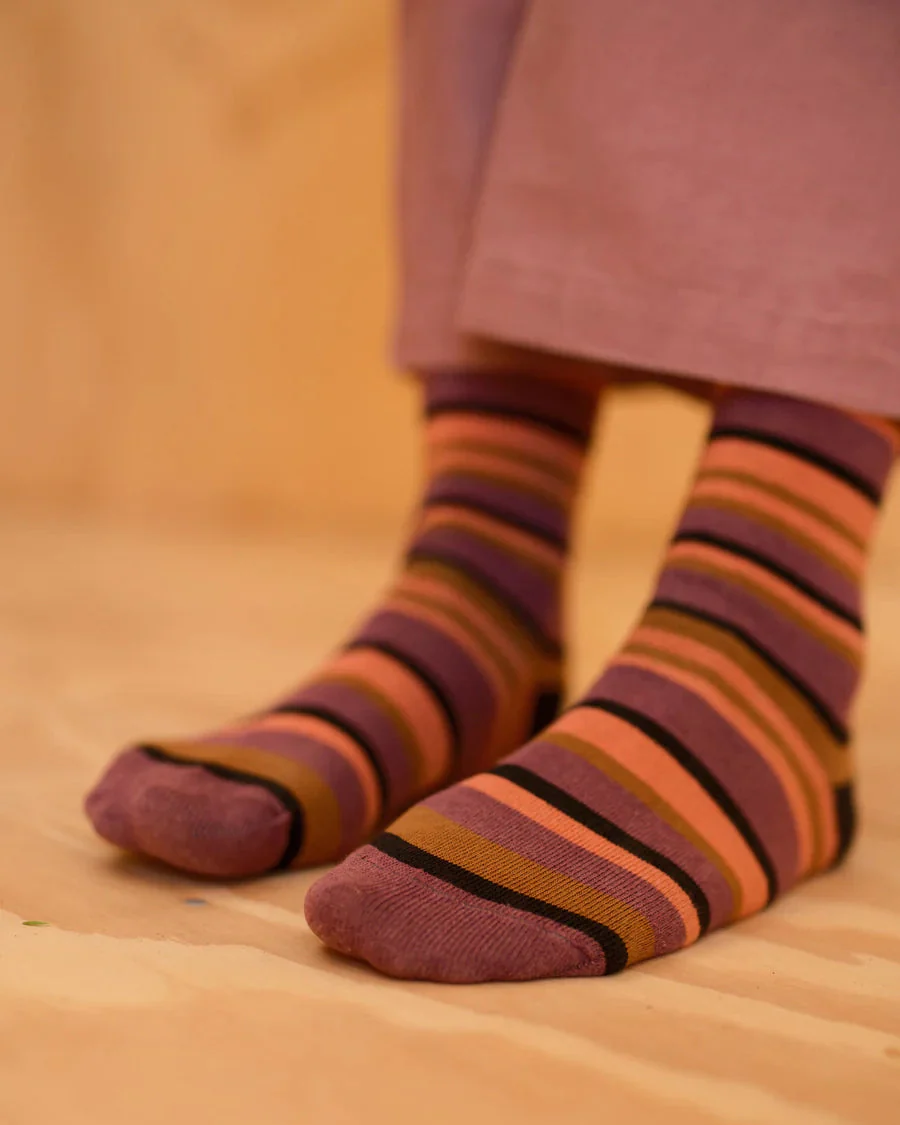 Roll-Top Ankle Sock in Tequila Sunset - Image 3