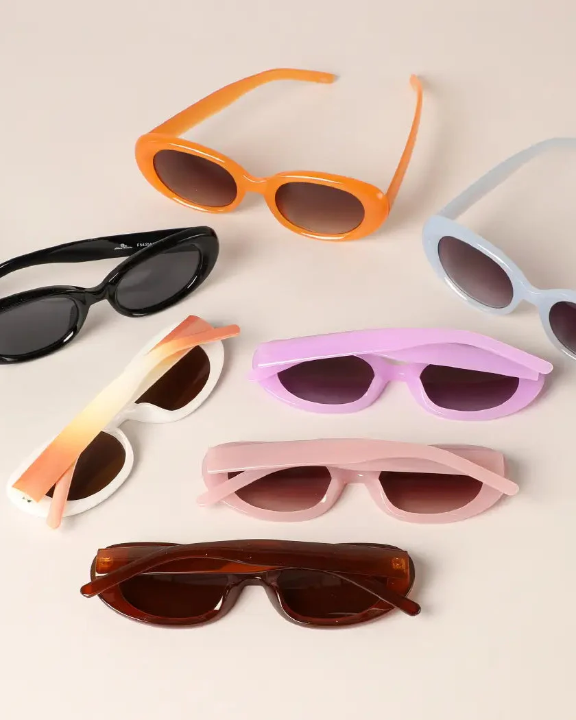 Rounded Bold Sunglasses - Image 3