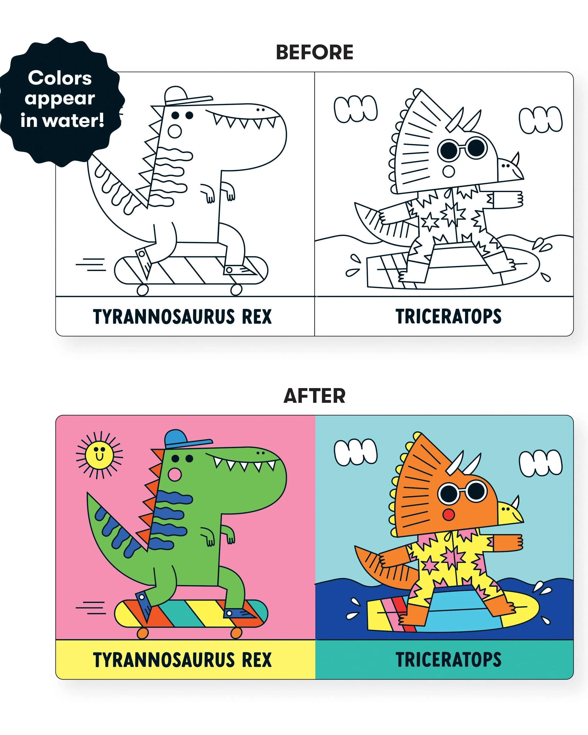 Rub-a-Dub Dinos! Color Magic Bath Book - Image 2