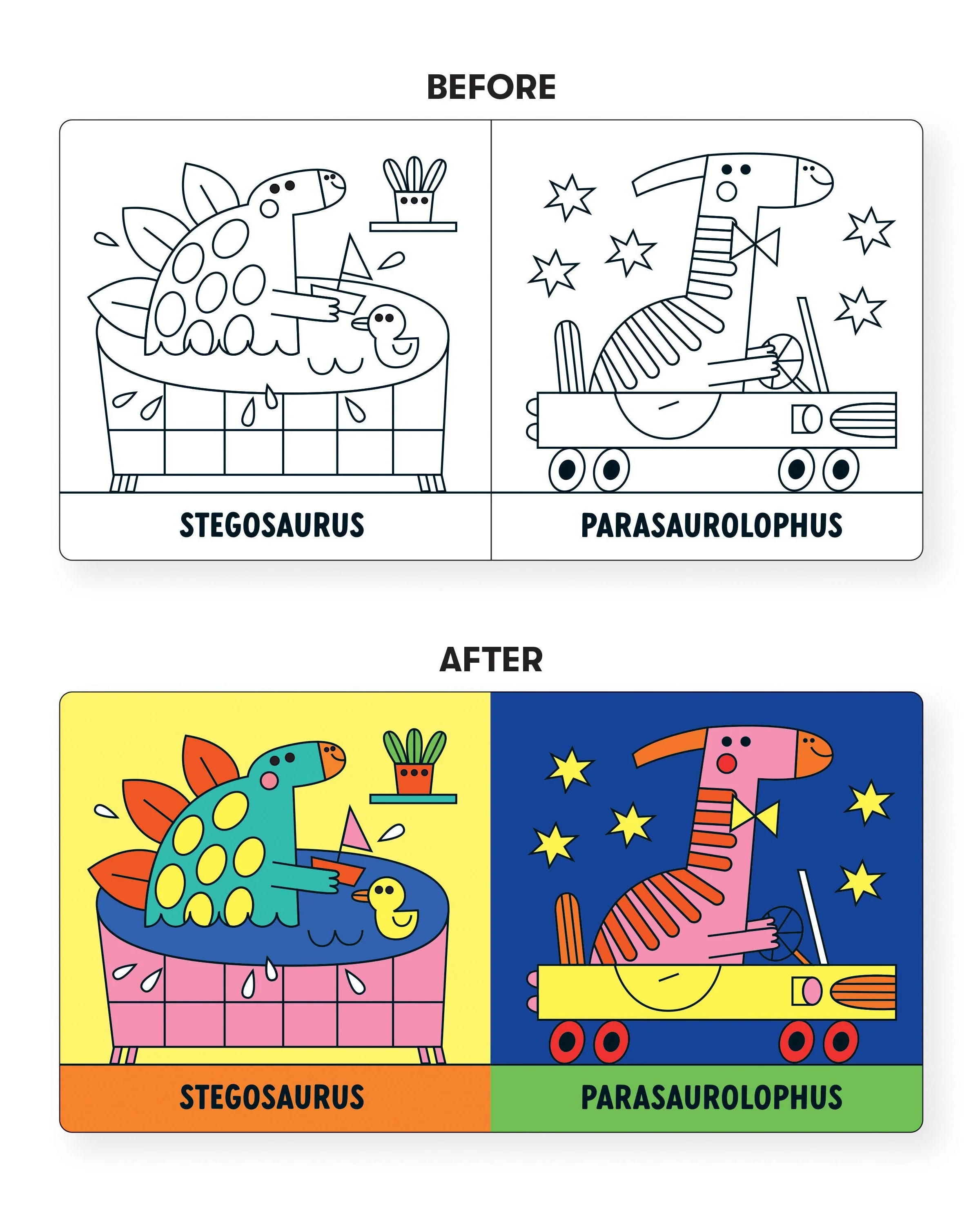 Rub-a-Dub Dinos! Color Magic Bath Book - Image 3