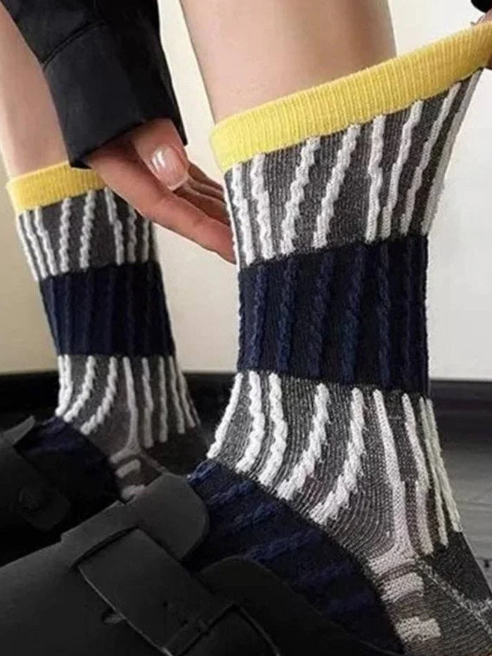 Abstract Line Art Socks - Image 3
