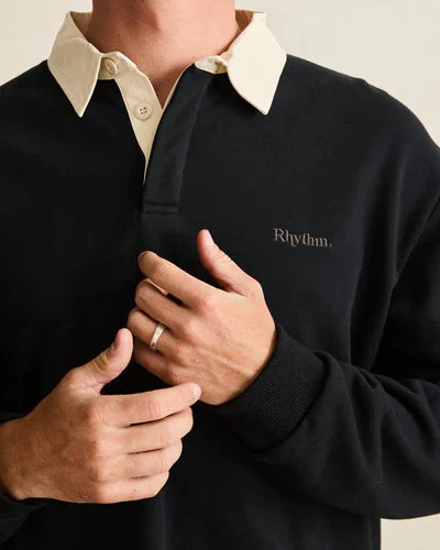 Rugby Polo in Charcoal - Image 3