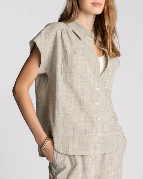 Sable Top in Ivory Forest Stripe - Image 2
