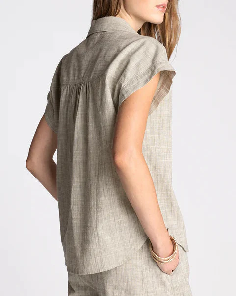 Sable Top in Ivory Forest Stripe - Image 4