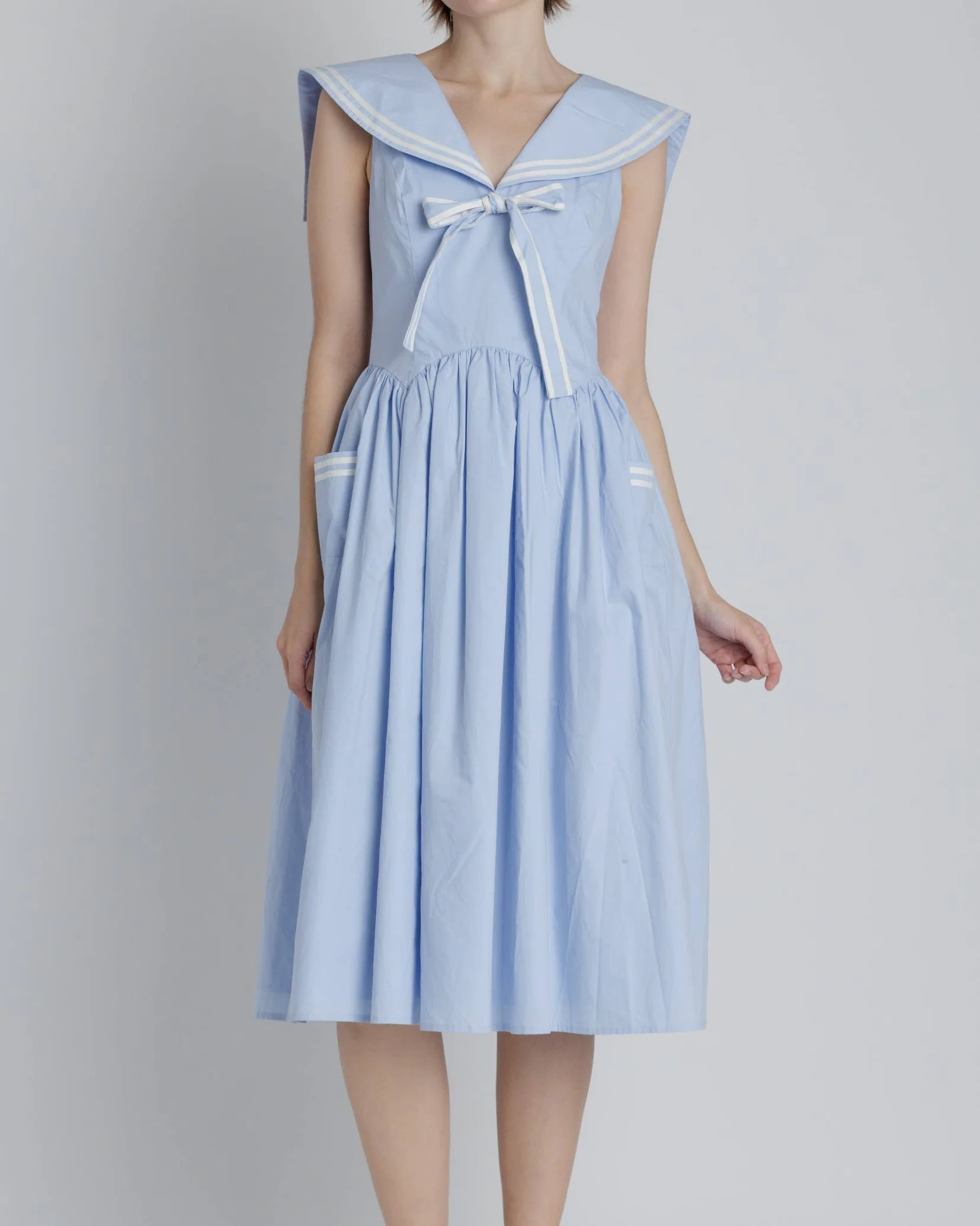 Sailor Midi Dress in Blue