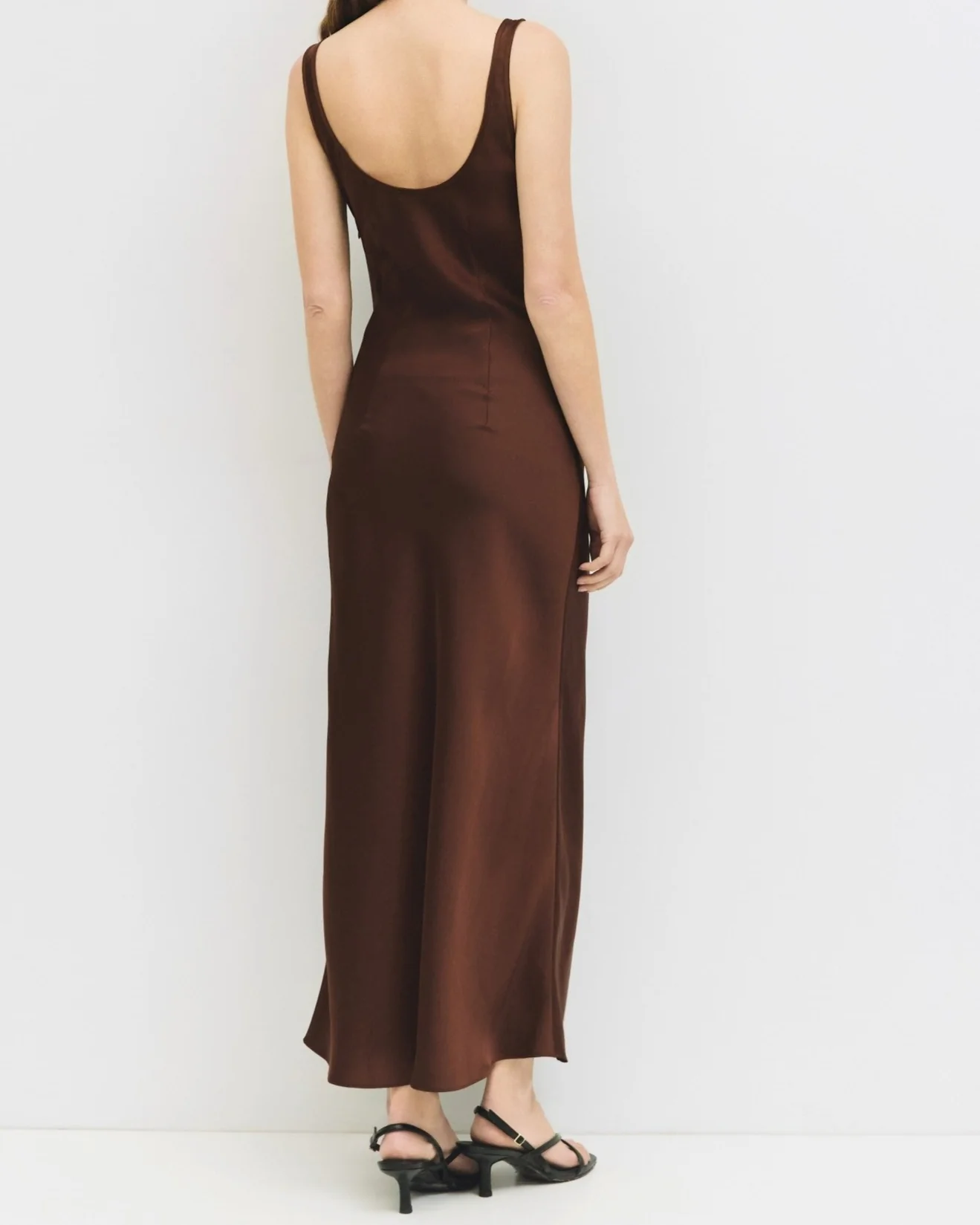 Saylor Dress in Brown - Image 3