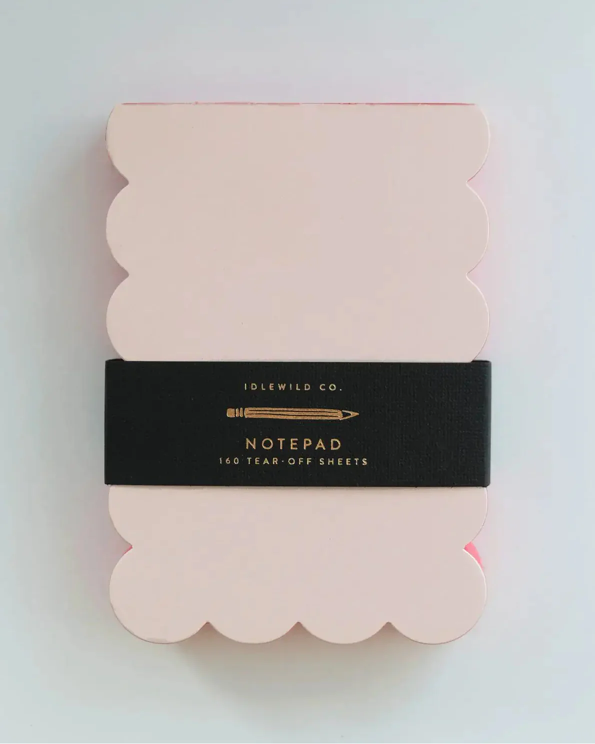 Scalloped Shaped Notepad in Peach - Image 2