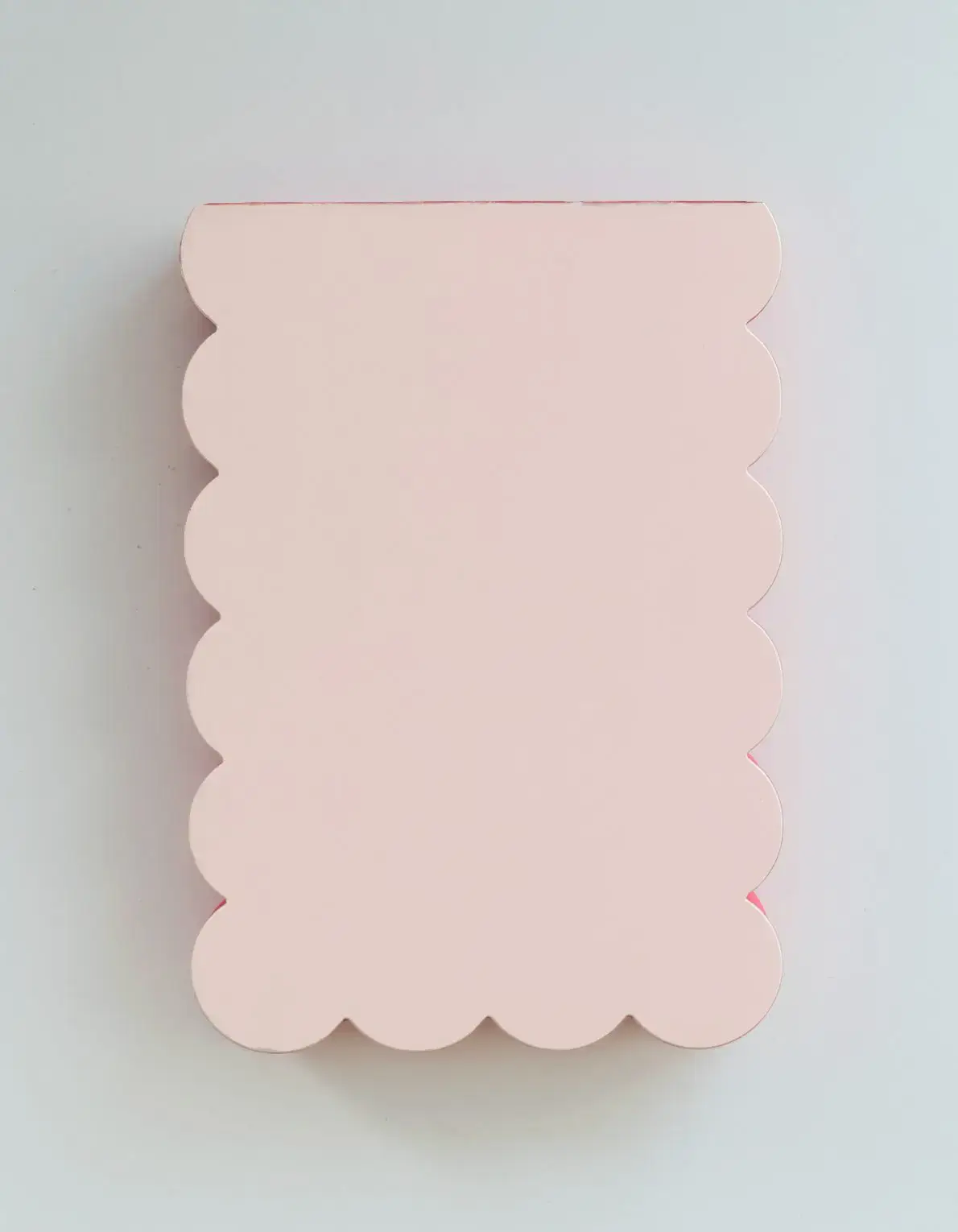 Scalloped Shaped Notepad in Peach - Image 4