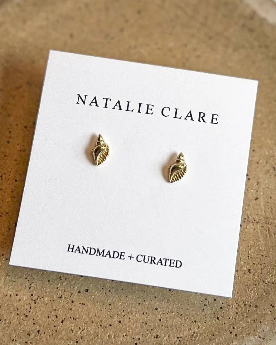 Seashell Studs