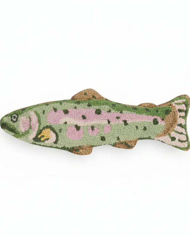 Shaped Trout Hook Pillow