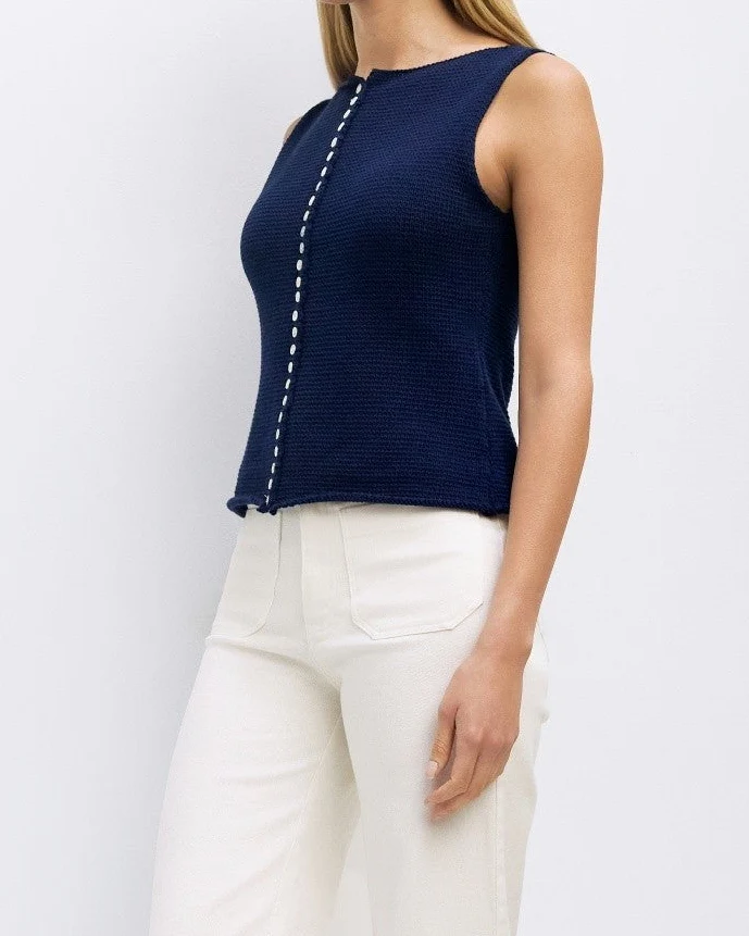 Shelby Top in Navy - Image 3