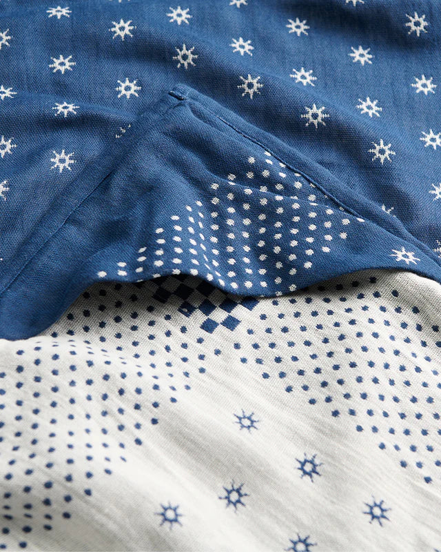 Shogun Oversized Beach Blanket in Indigo - Image 3