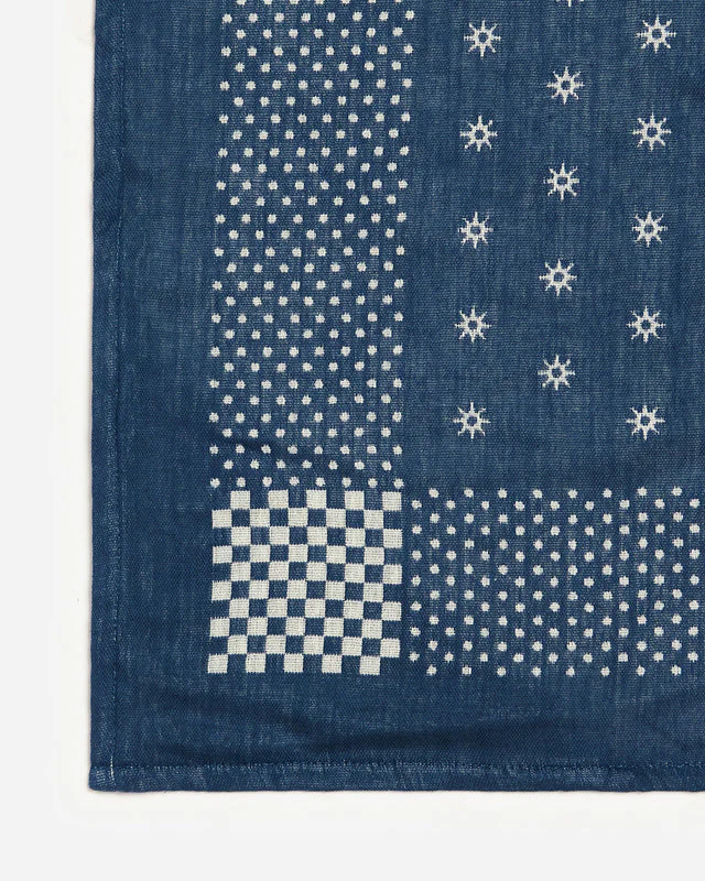 Shogun Oversized Beach Blanket in Indigo - Image 4