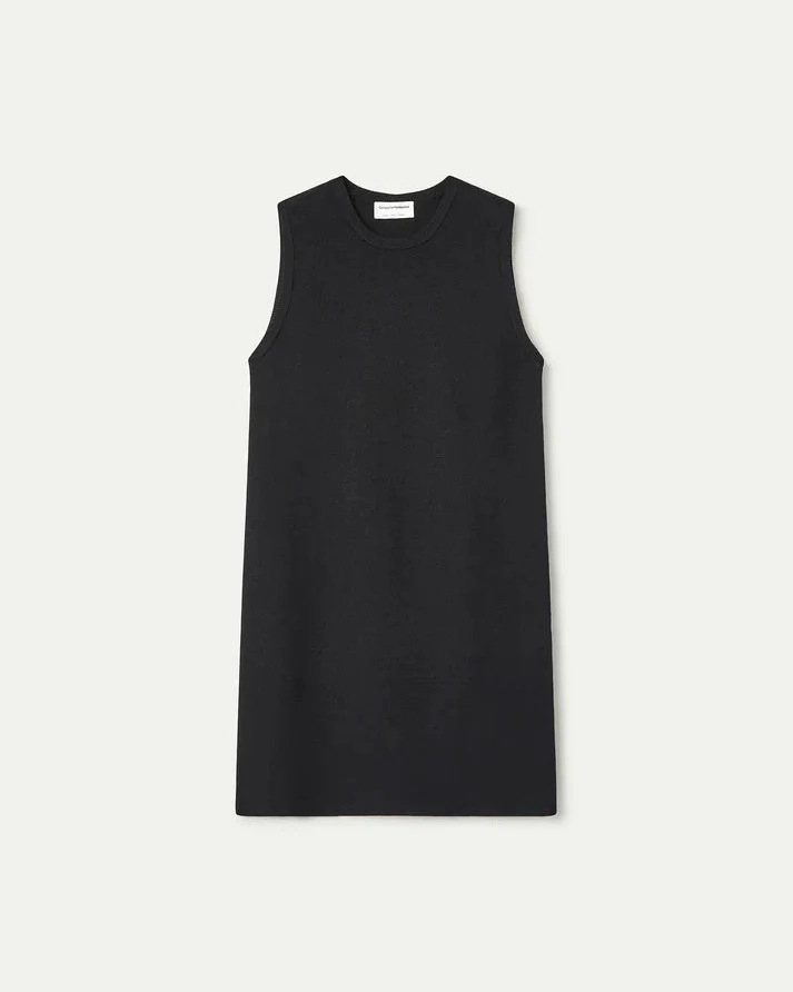 Short Black Knit Dress - Image 4
