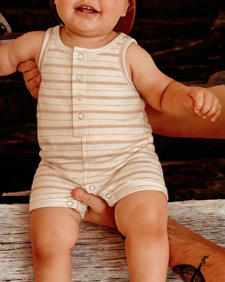 Shortie in Biscuit Mixed Stripe - Image 3