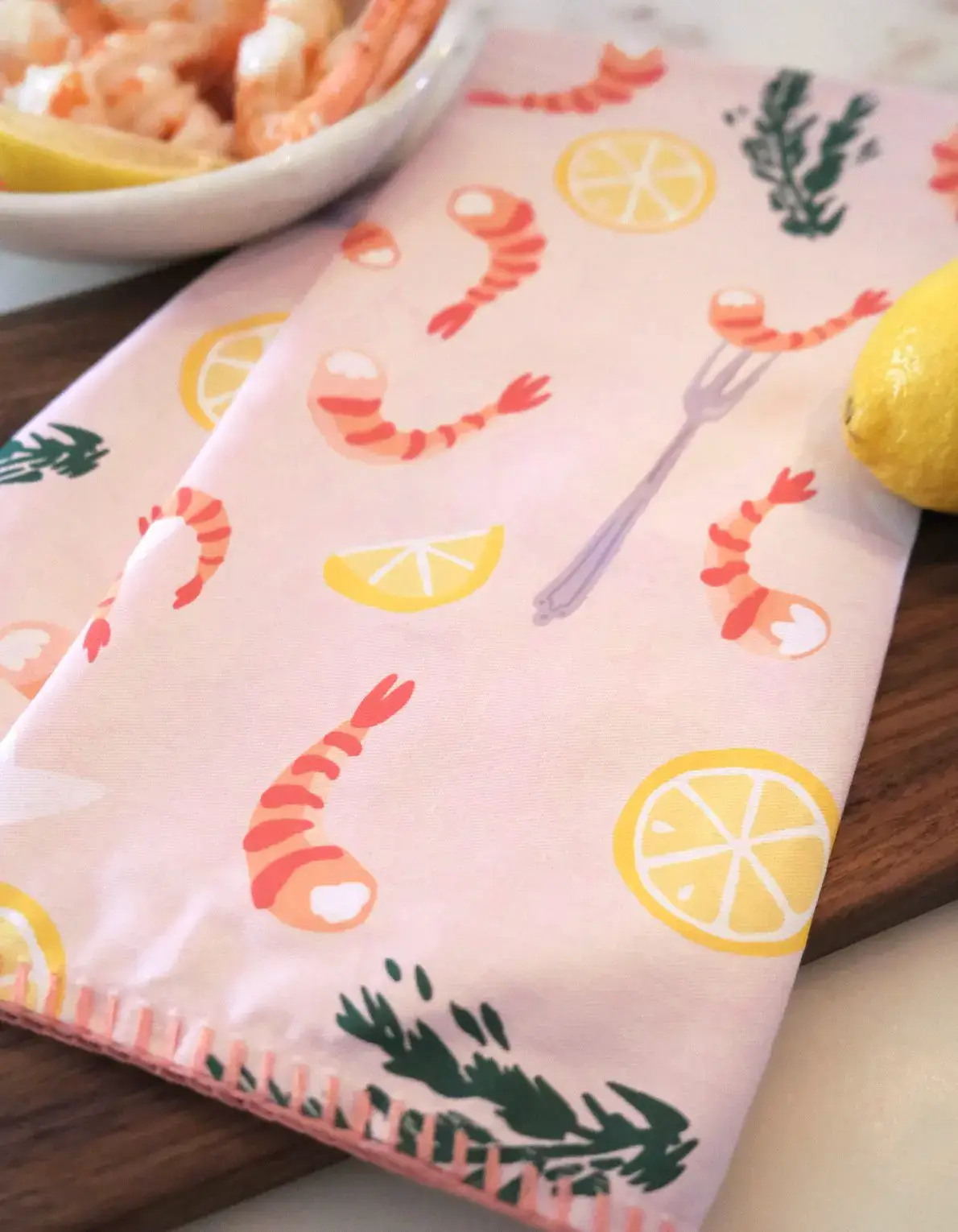 Shrimp Cocktail Tea Towel - Image 3