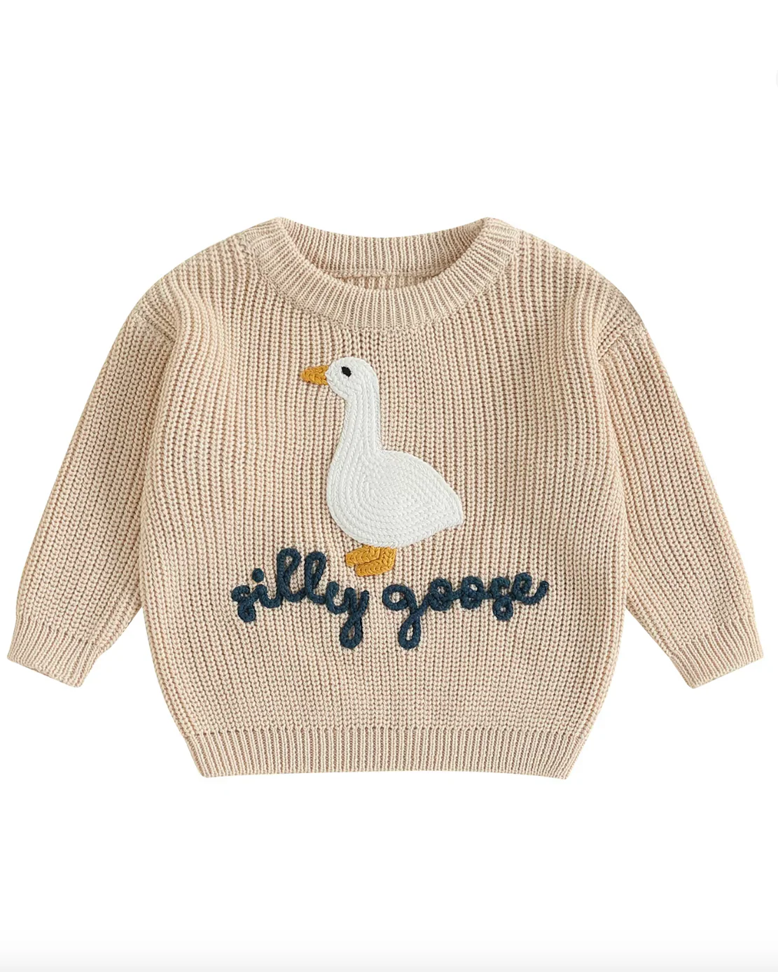 Silly Goose Sweater in Cream