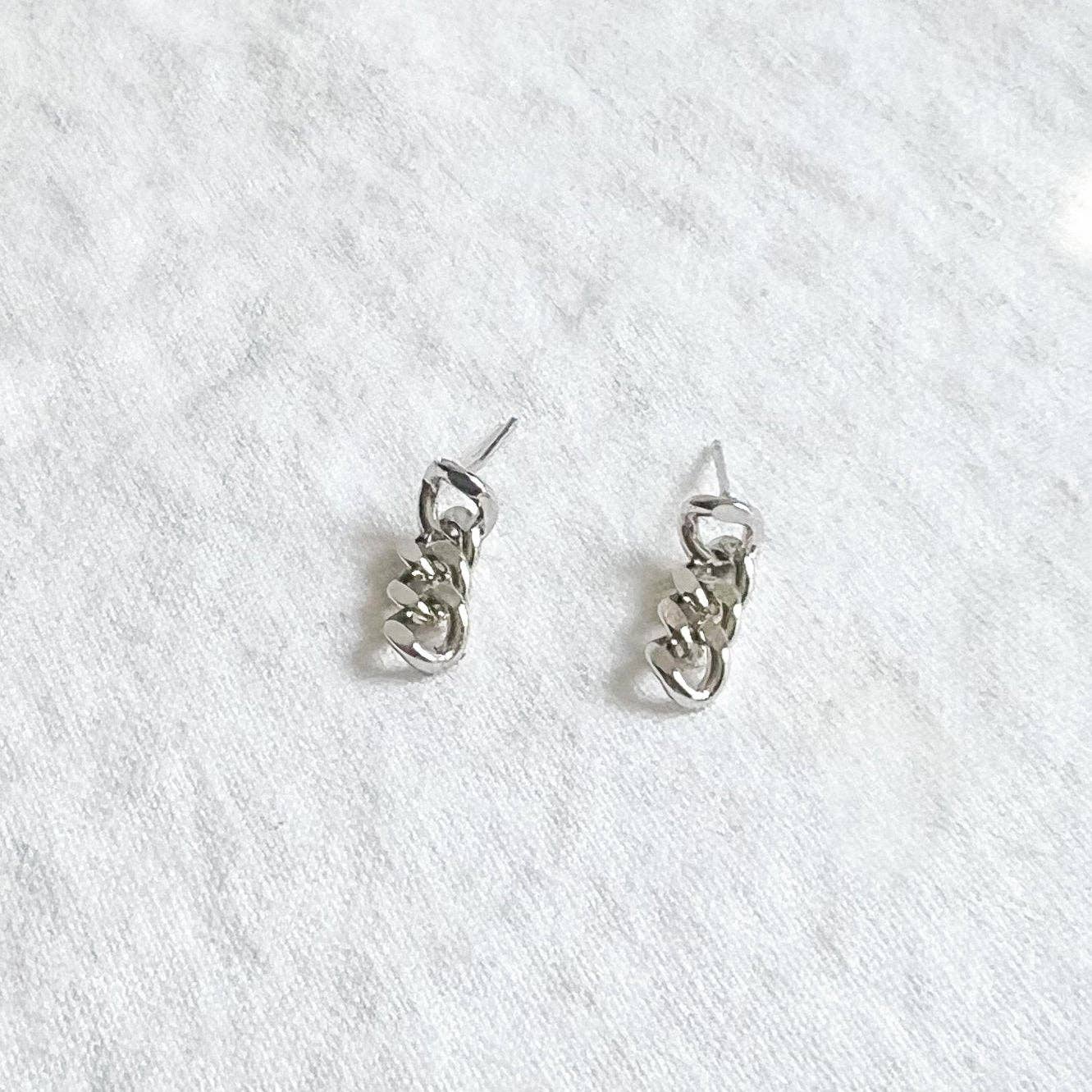 Silver Chain Studs - Image 3