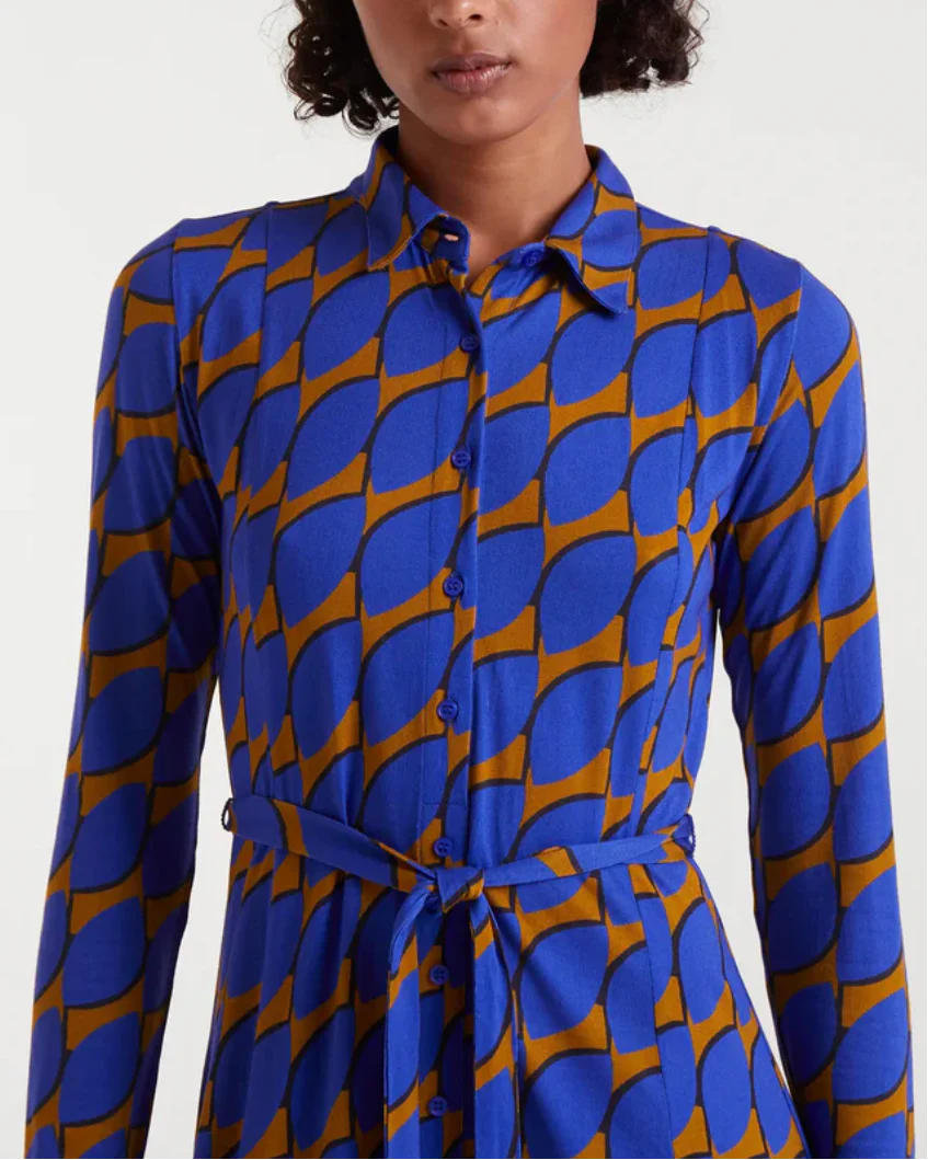 Skouros Print Dress in Multi - Image 4