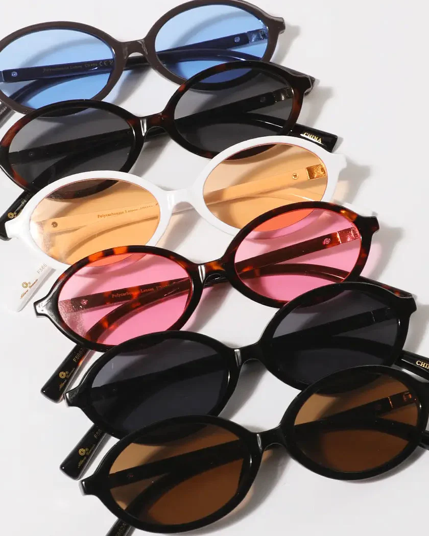 Slim Oval Sunglasses