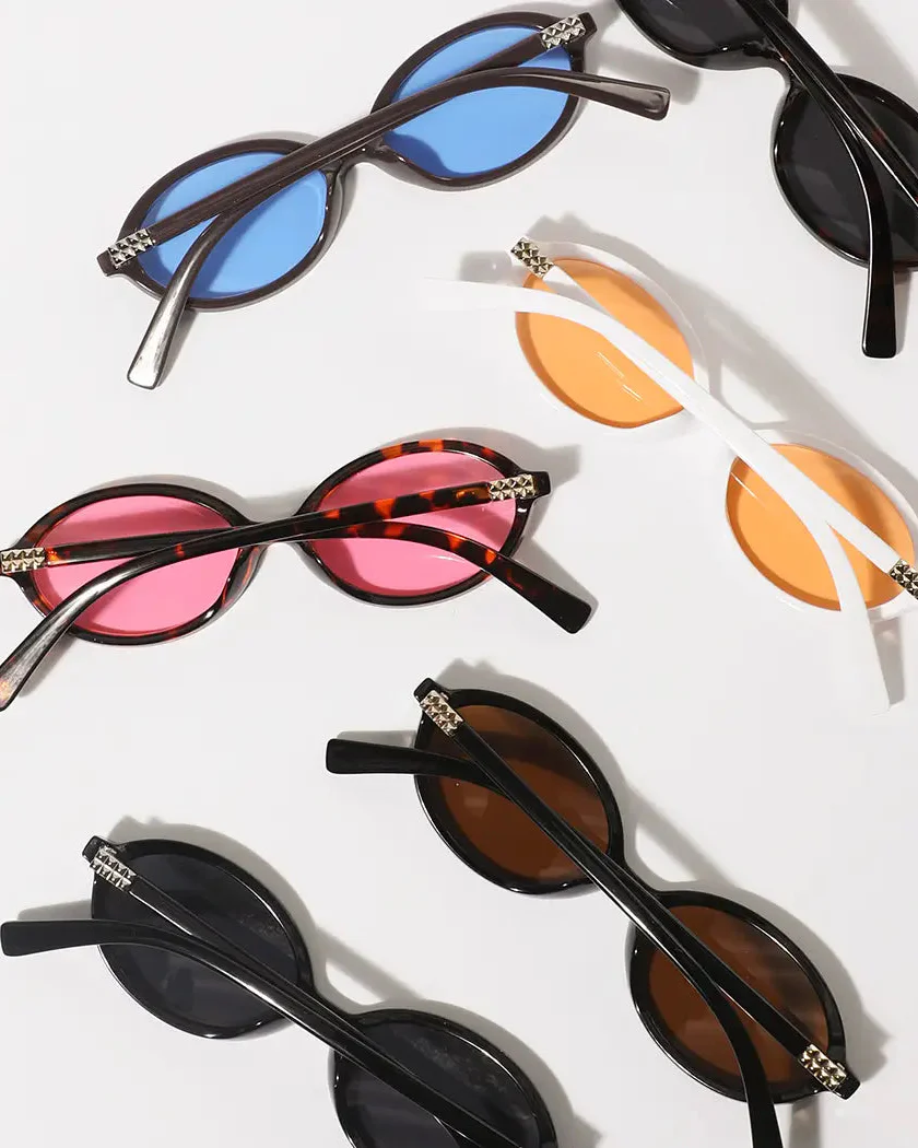 Slim Oval Sunglasses - Image 3