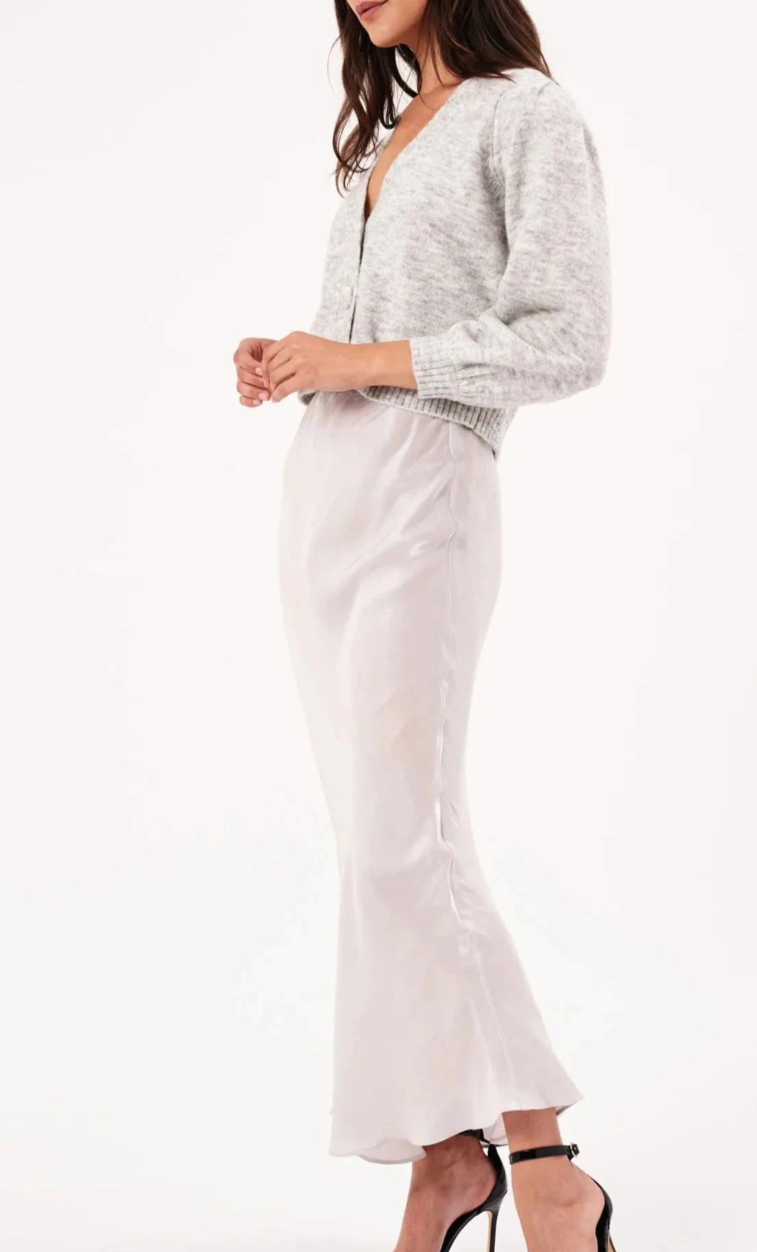Slip Skirt in Pearl - Image 3