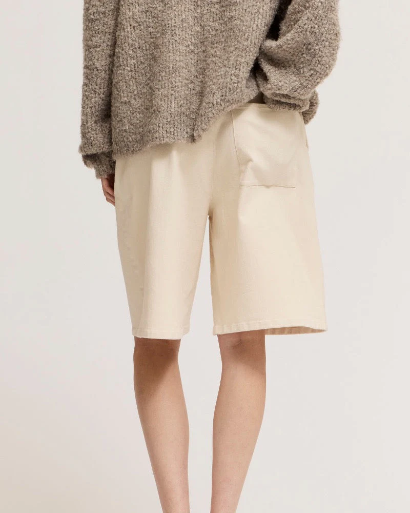 Sloane Denim Shorts in Milk - Image 3