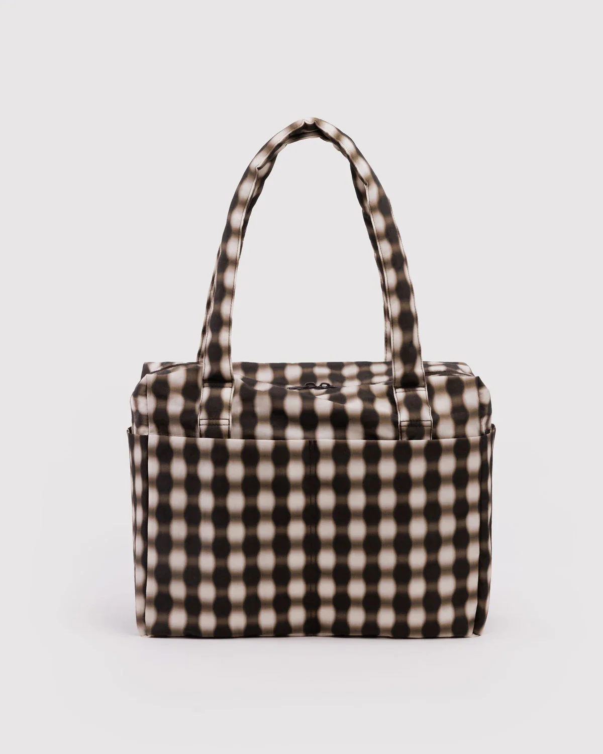 Small Cloud Carry-On in Blurred Gingham Brown