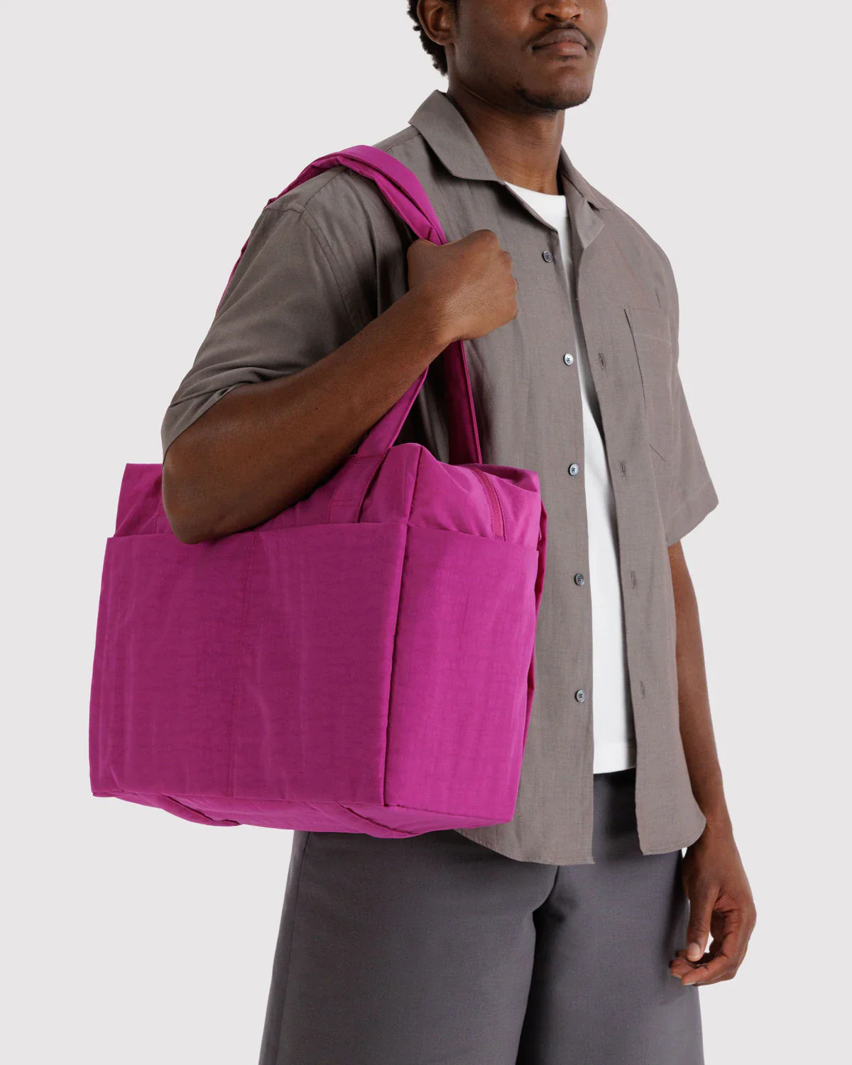 Small Cloud Carry-On in Deep Fuchsia - Image 3