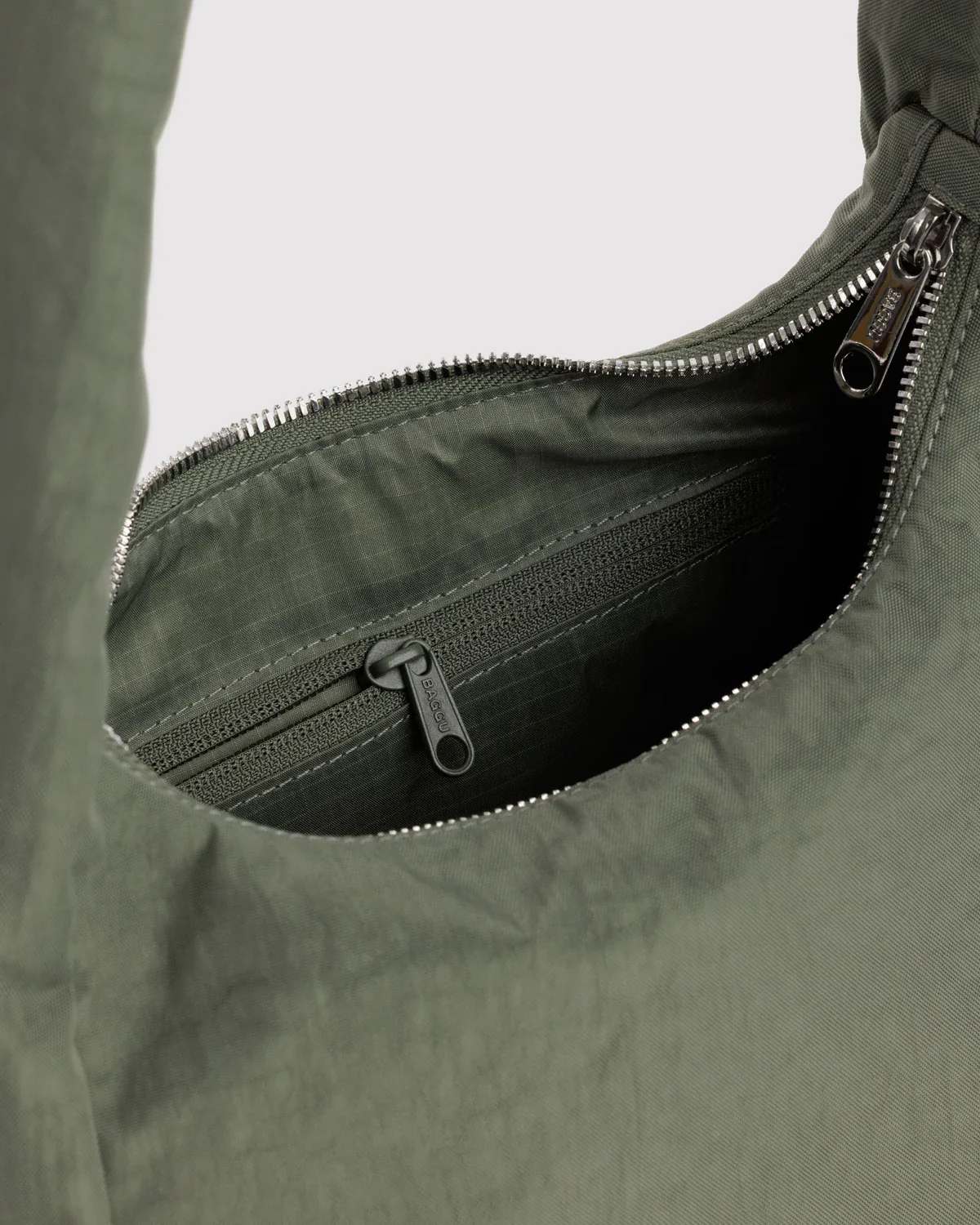 Small Nylon Meringue Bag in Caper - Image 4