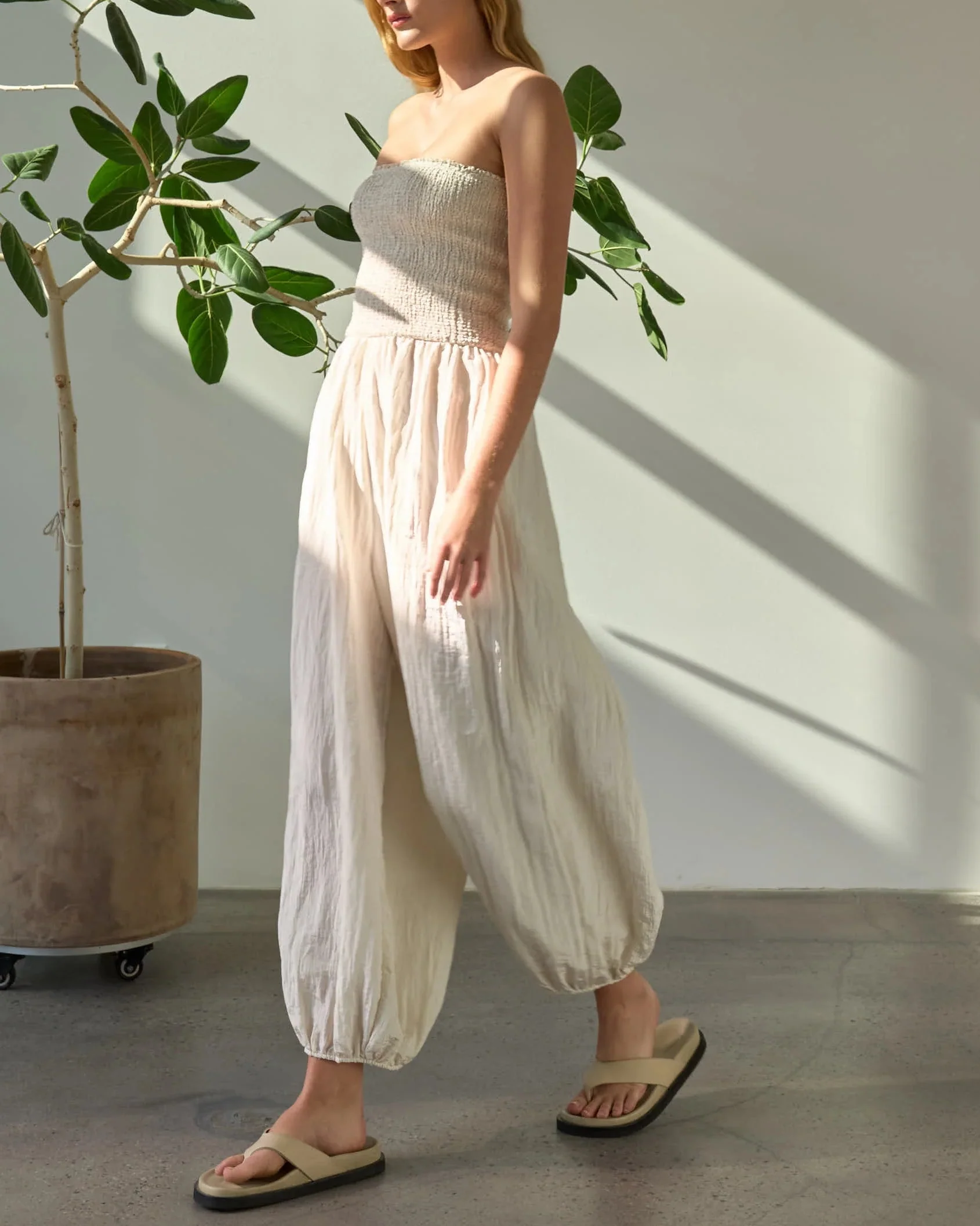 Sophie Jumpsuit in Milk - Image 2