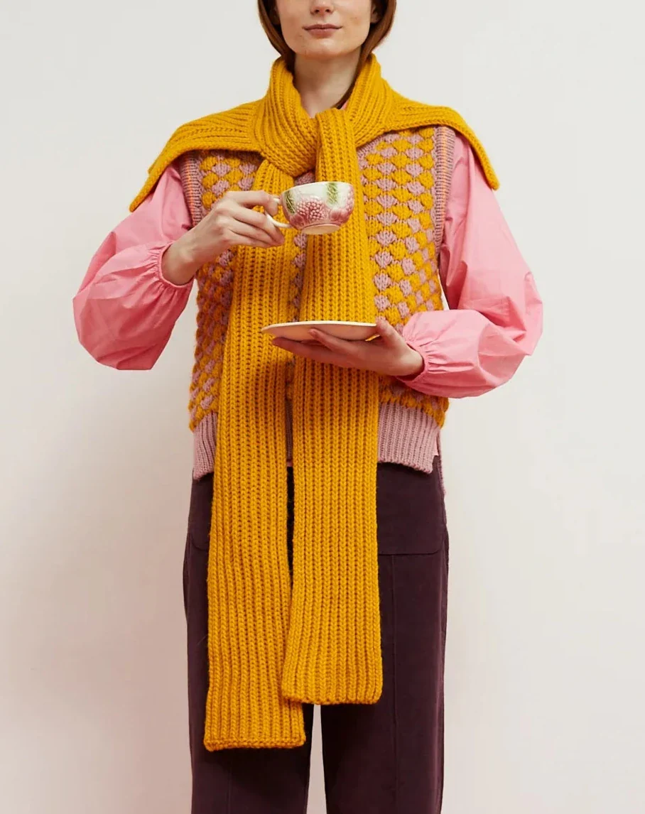 Spark Scarf in Peach