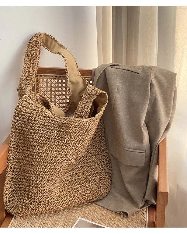 Straw Shoulder Bag - Image 3