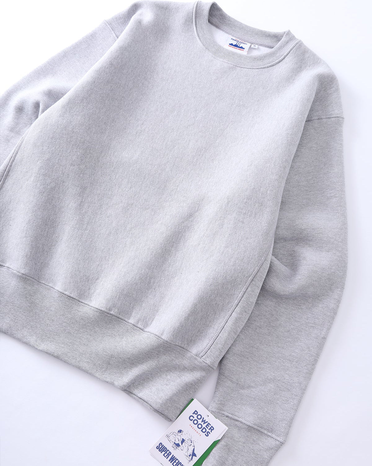 Super Weight Crewneck in Heather Grey - Image 3