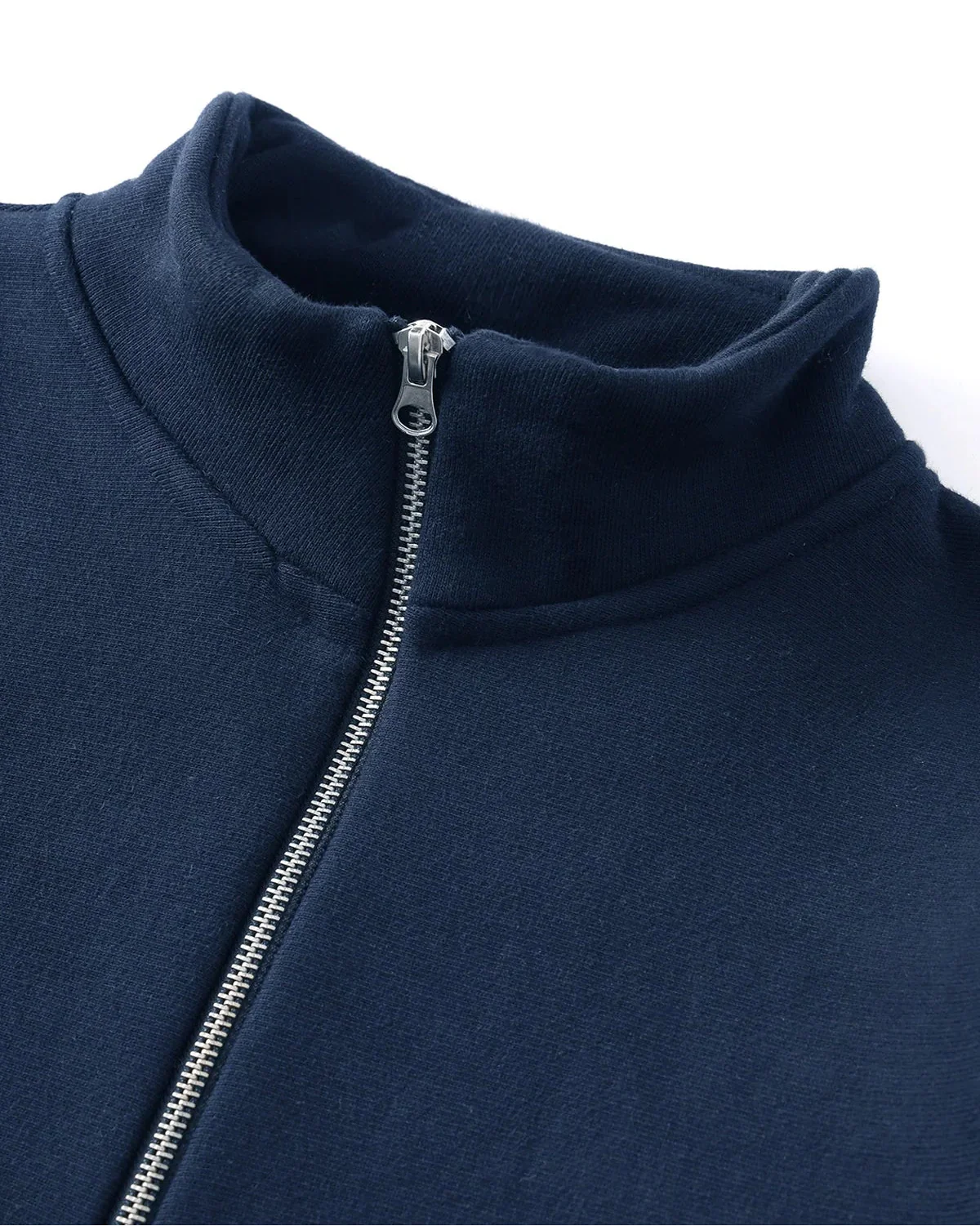 Super Weight Quarter Zip in Navy Blue - Image 4