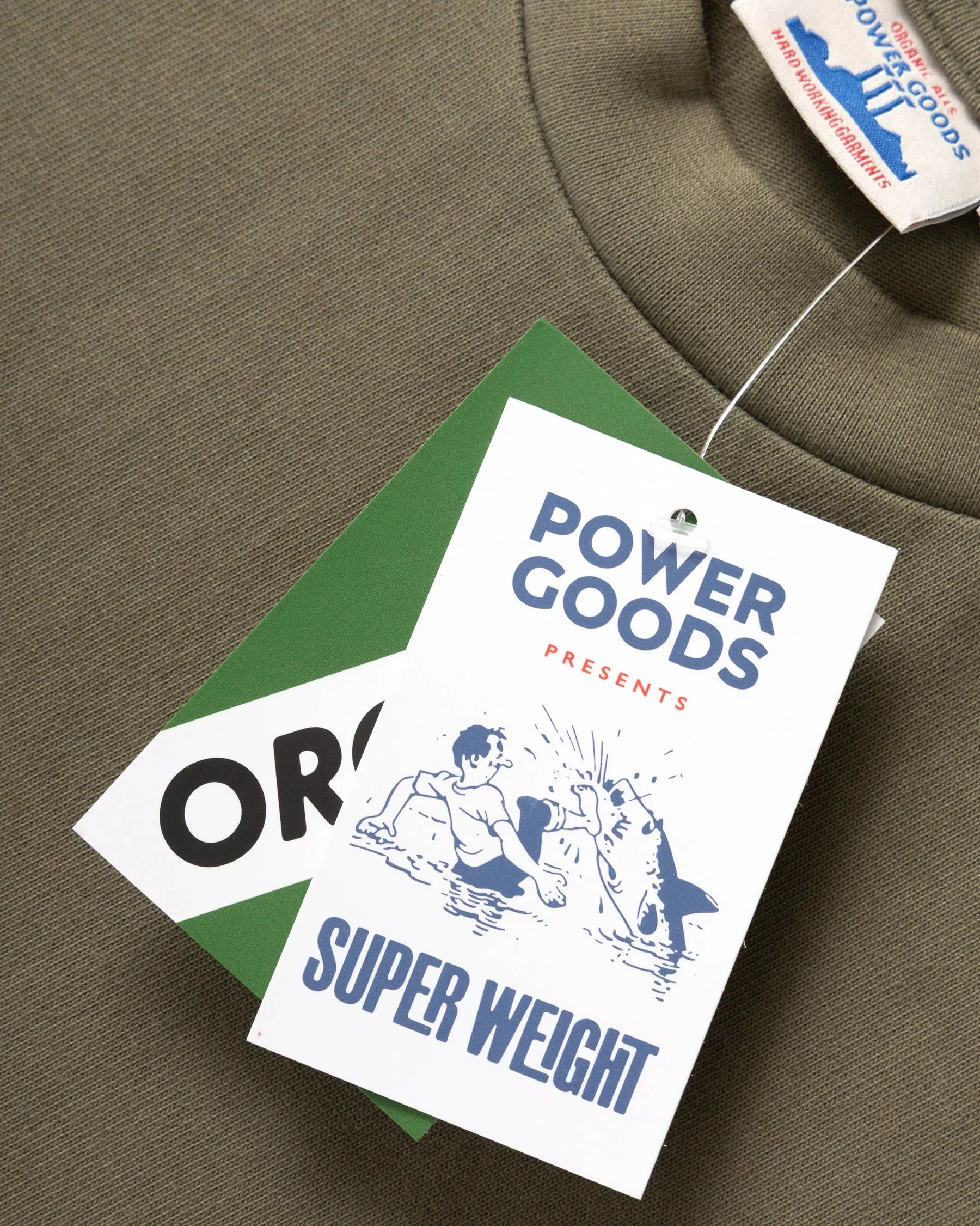 Super Weight Tee in Olive - Image 4