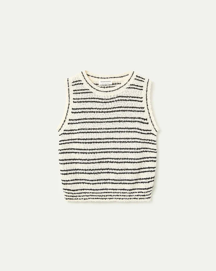 Textured Knit Stripe Top - Image 4