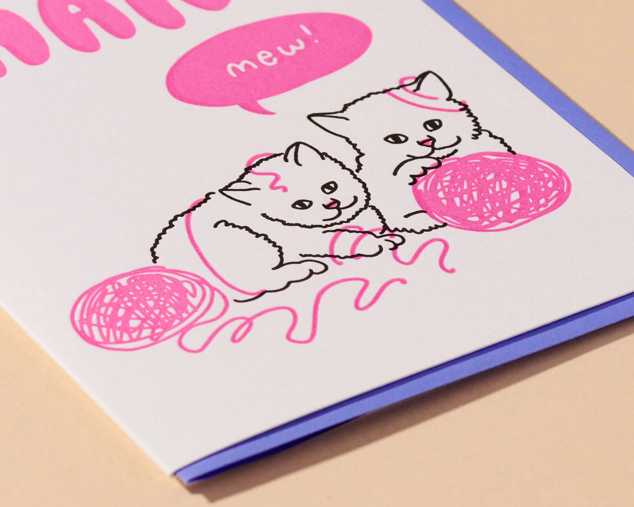 Thank Mew Kitten Card - Image 3