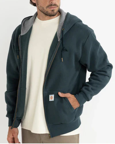 Thermal Fleece Zip in Dark Pine