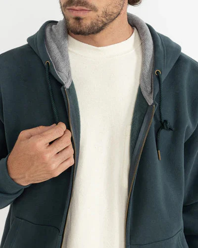 Thermal Fleece Zip in Dark Pine - Image 2