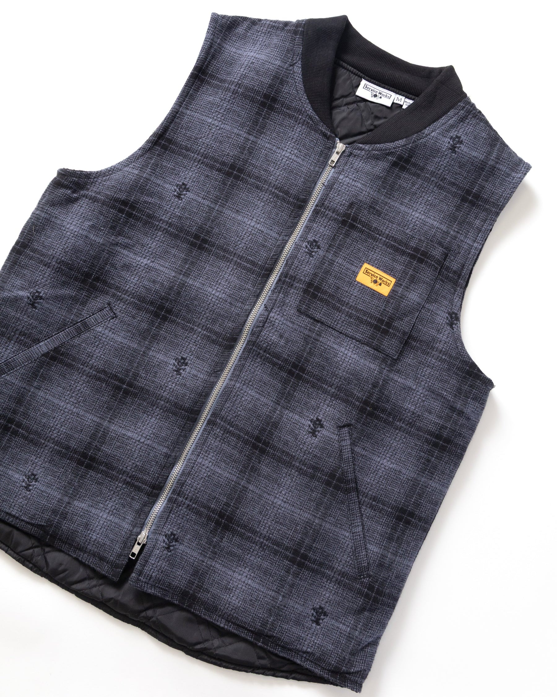 Thistle Plaid Work Vest in Black - Image 3
