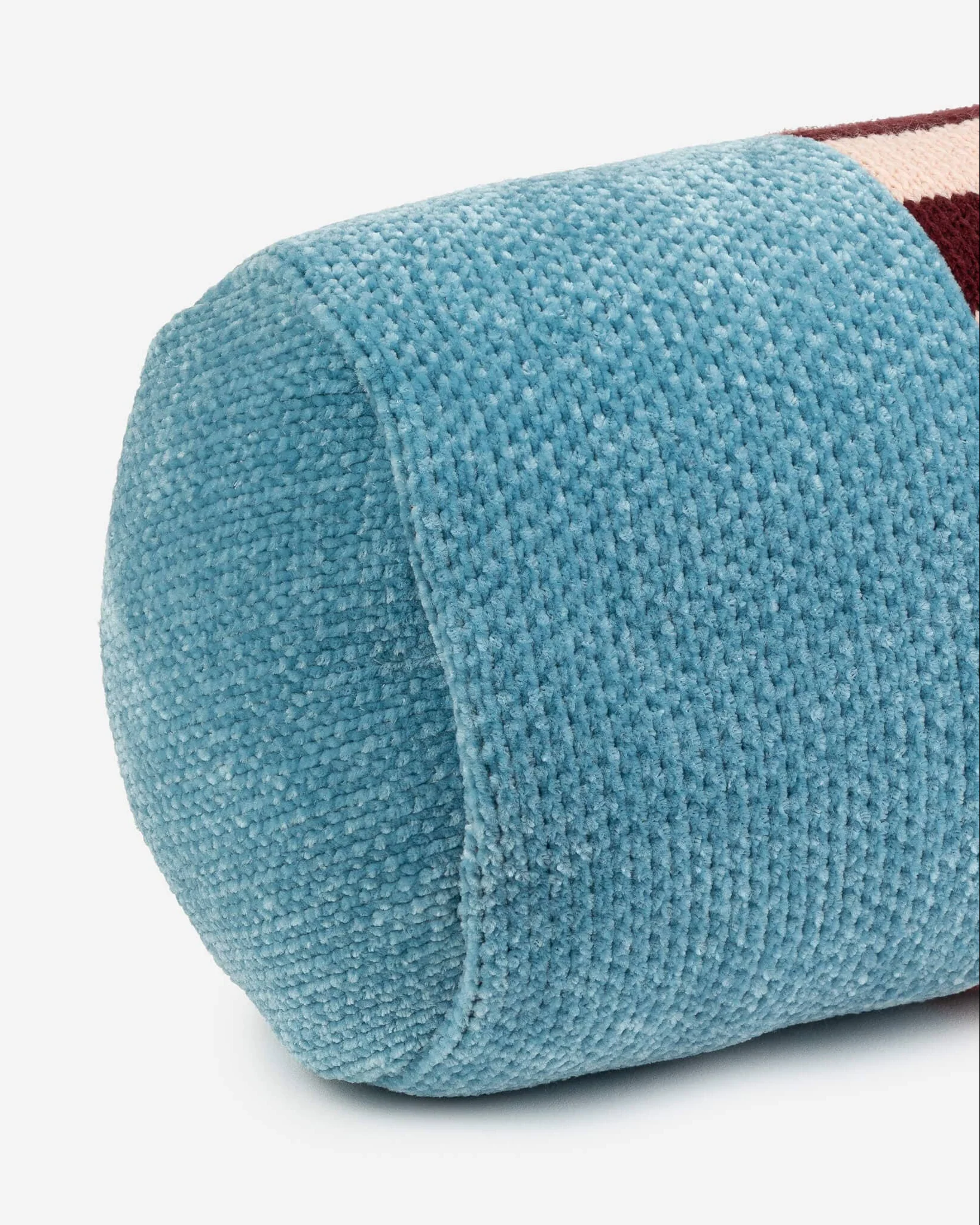 Tile Patch Chenille Bolster Pillow - Image 5