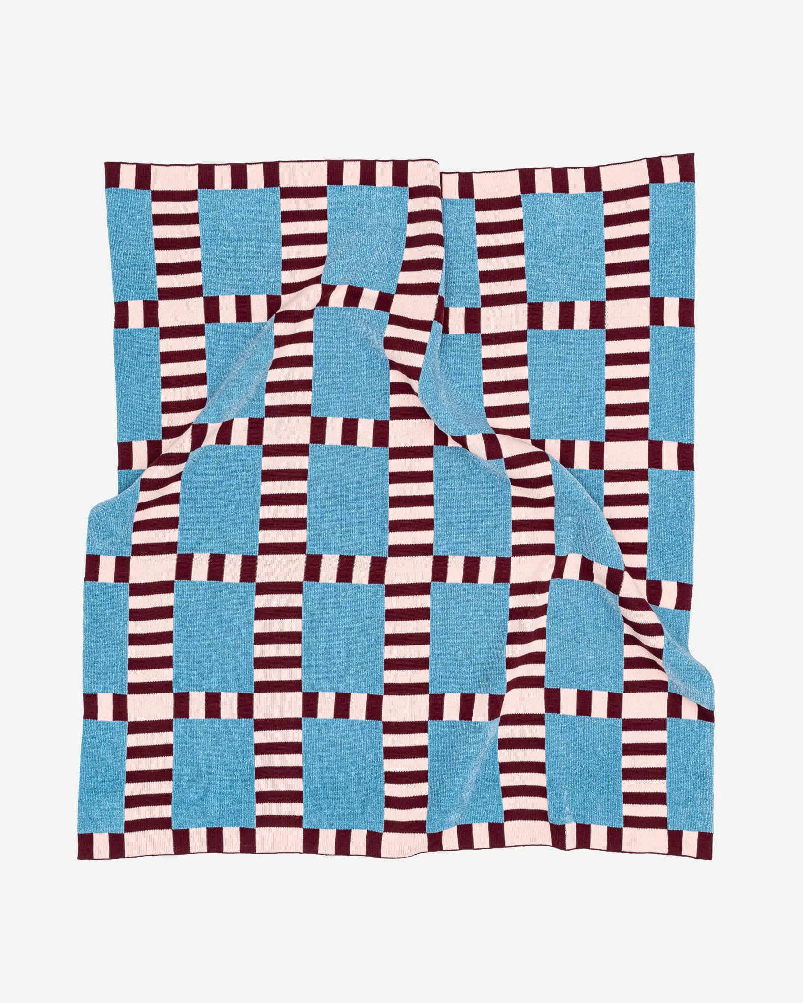 Tile Patch Chenille Throw