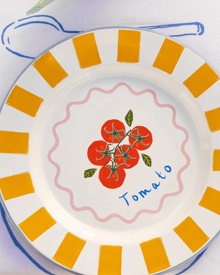 Tomato Enamel Plate