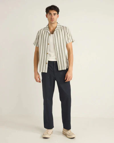 Vacation Stripe SS Shirt in Fern - Image 4