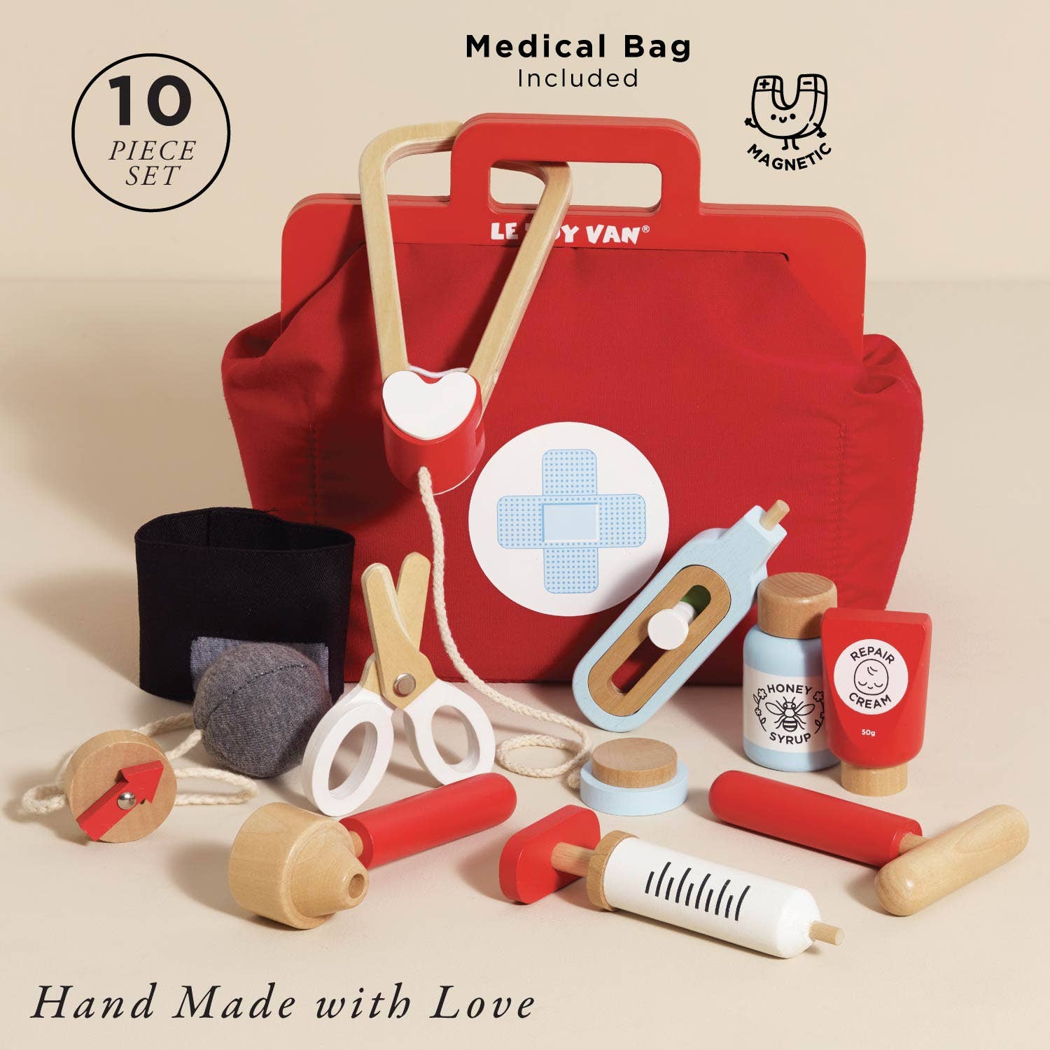 Vinatge Doctor Wooden Kit - Image 3