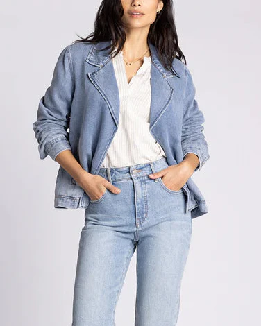 Violet Jacket in Washed Denim - Image 2